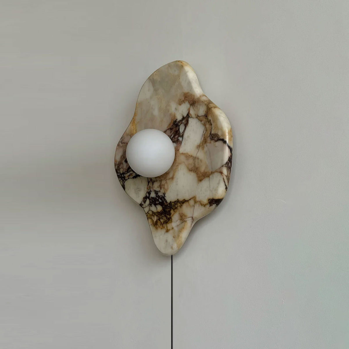 Abnormal Marble Plug-in Wall Sconce
