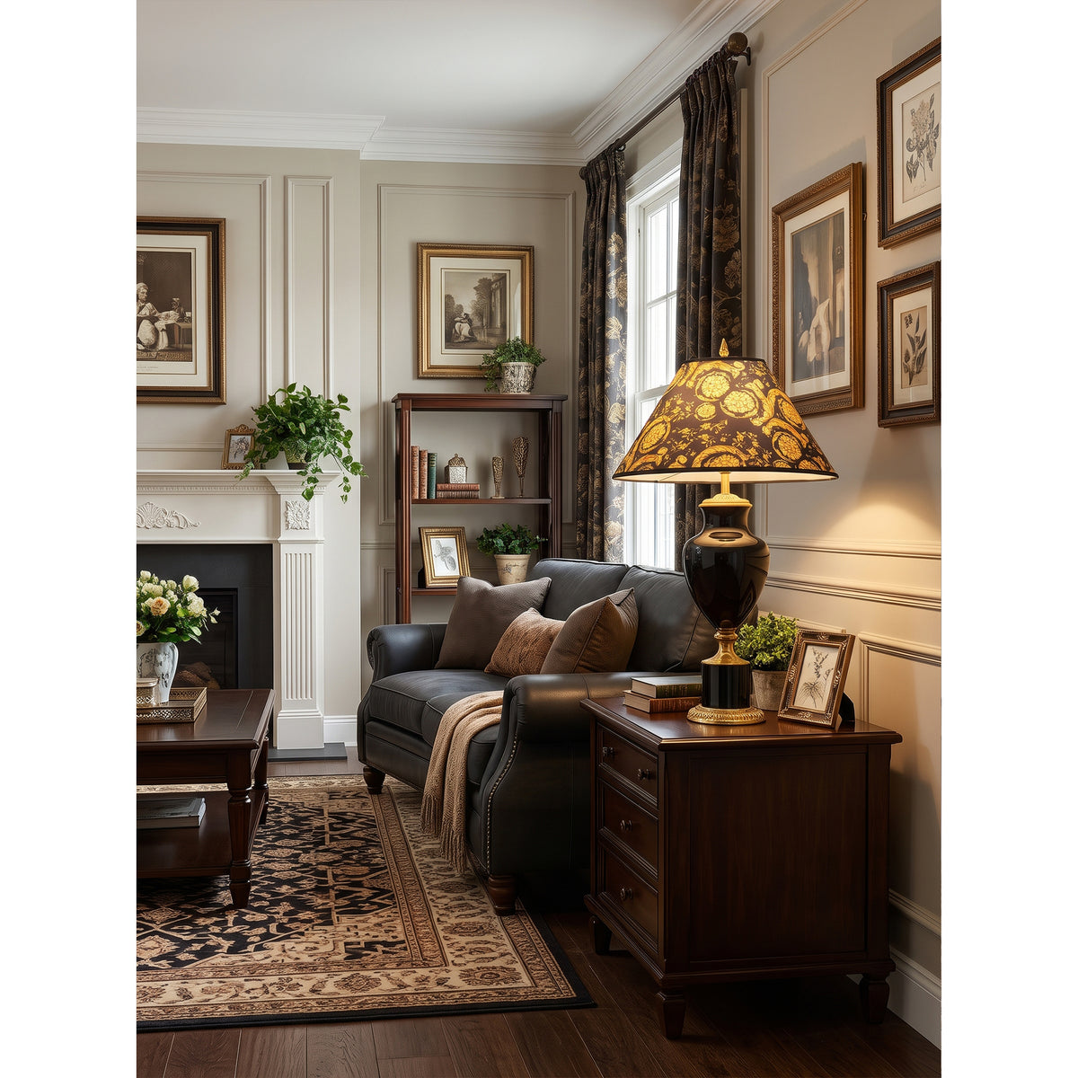 Acanthia  Baroque Urn Table Lamp