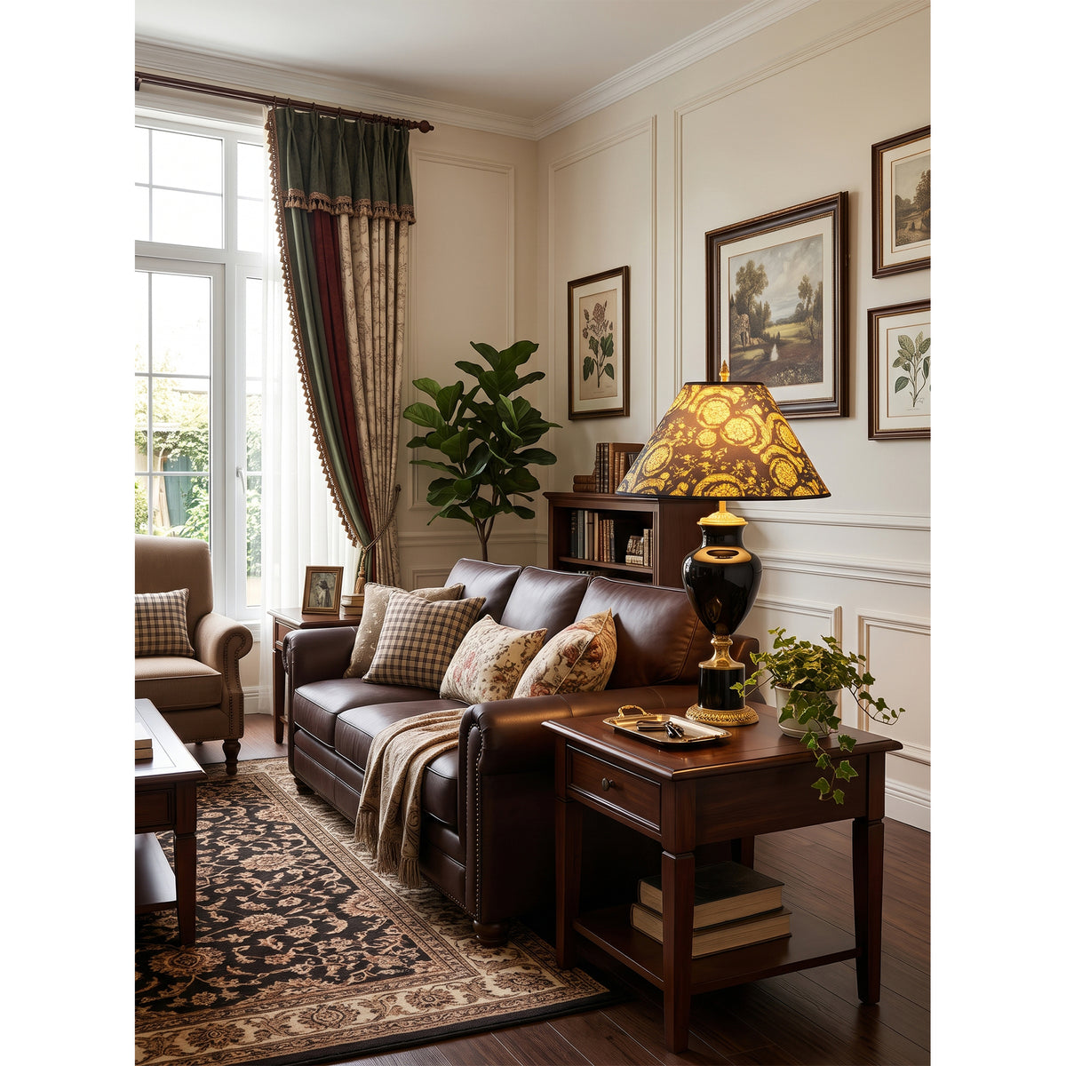 Acanthia  Baroque Urn Table Lamp