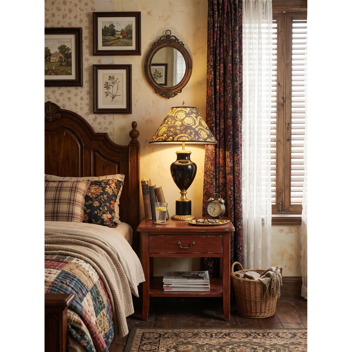 Acanthia  Baroque Urn Table Lamp
