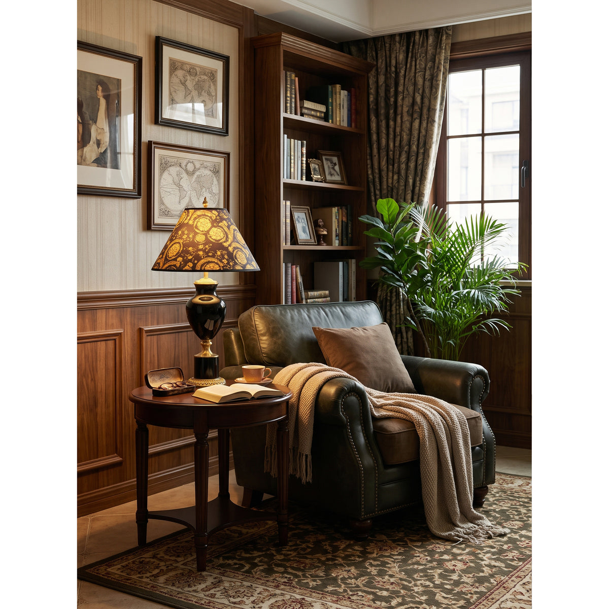Acanthia  Baroque Urn Table Lamp