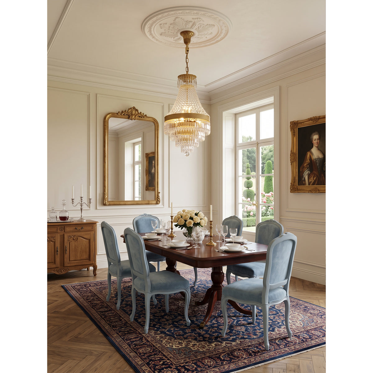 Adele Crystal Waterfall Chandelier