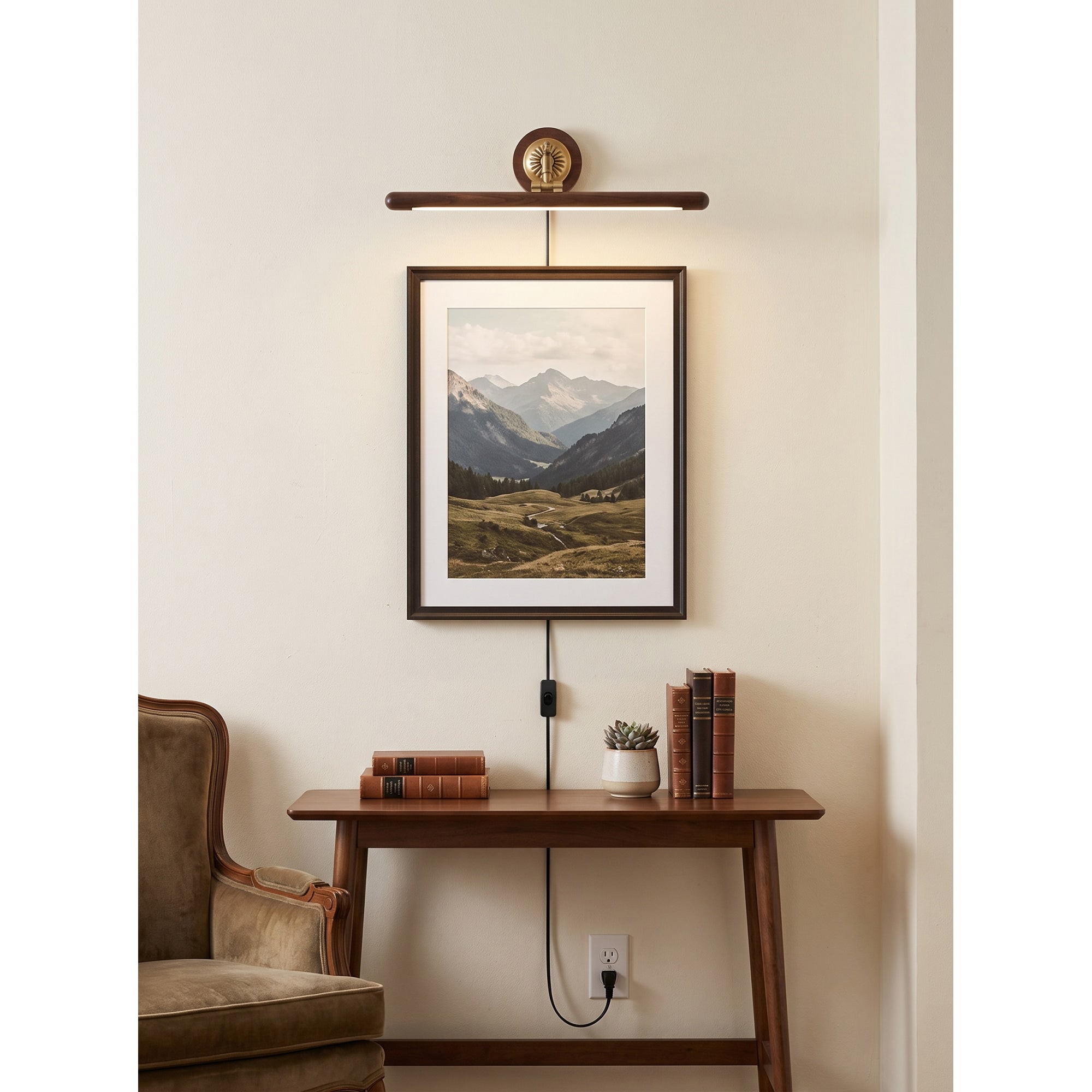 Adjustable Picture Plug-in Wall Sconce