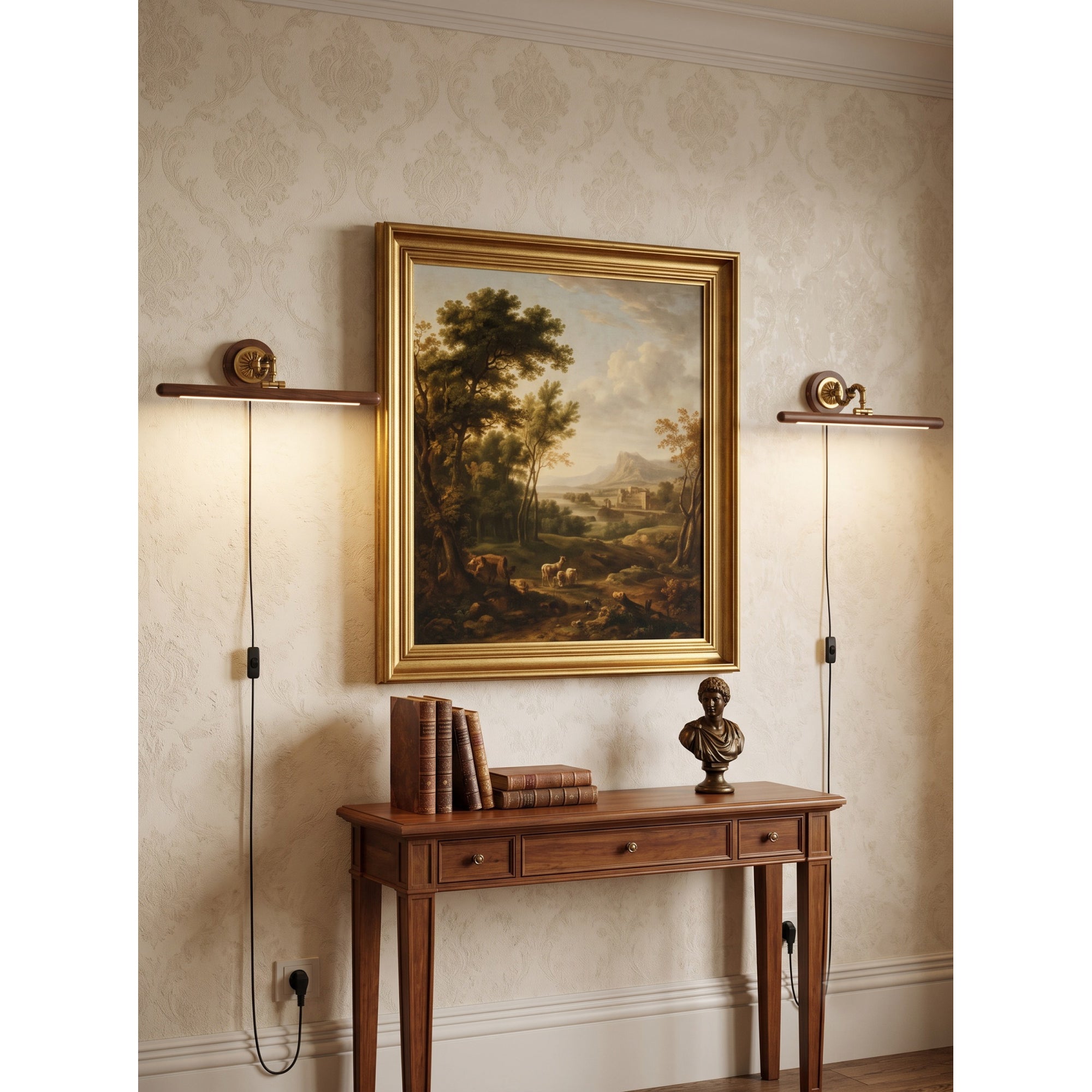 Adjustable Picture Plug-in Wall Sconce