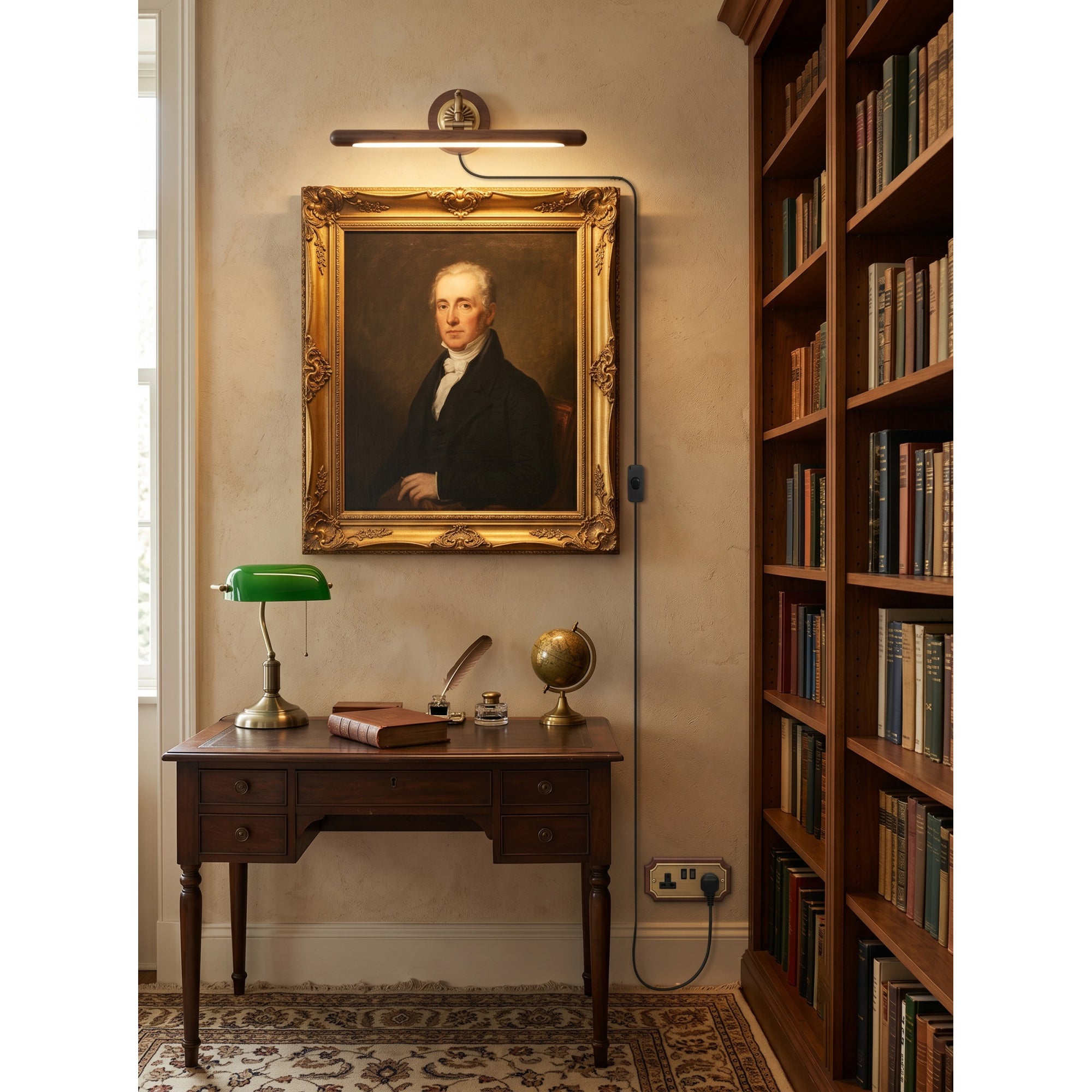Adjustable Picture Plug-in Wall Sconce