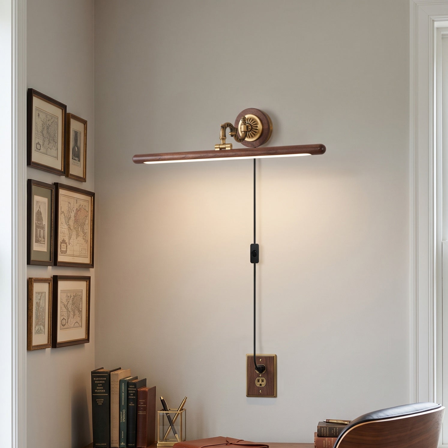 Adjustable Picture Plug-in Wall Sconce