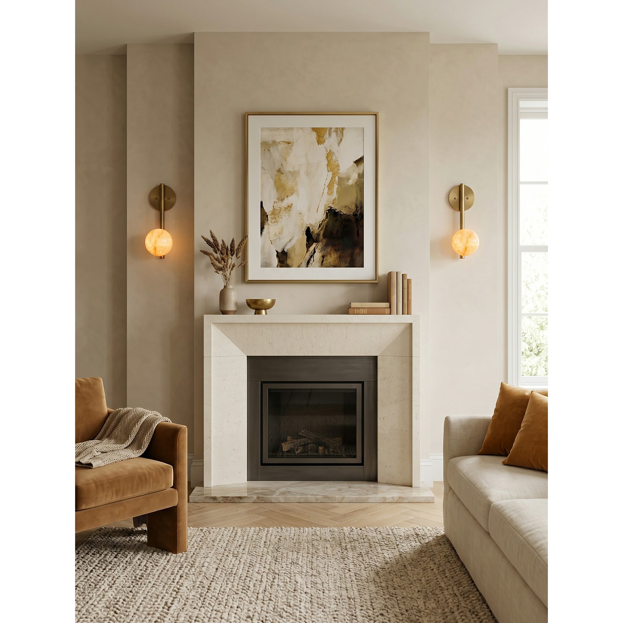 Adrion Alabaster Wall Sconce