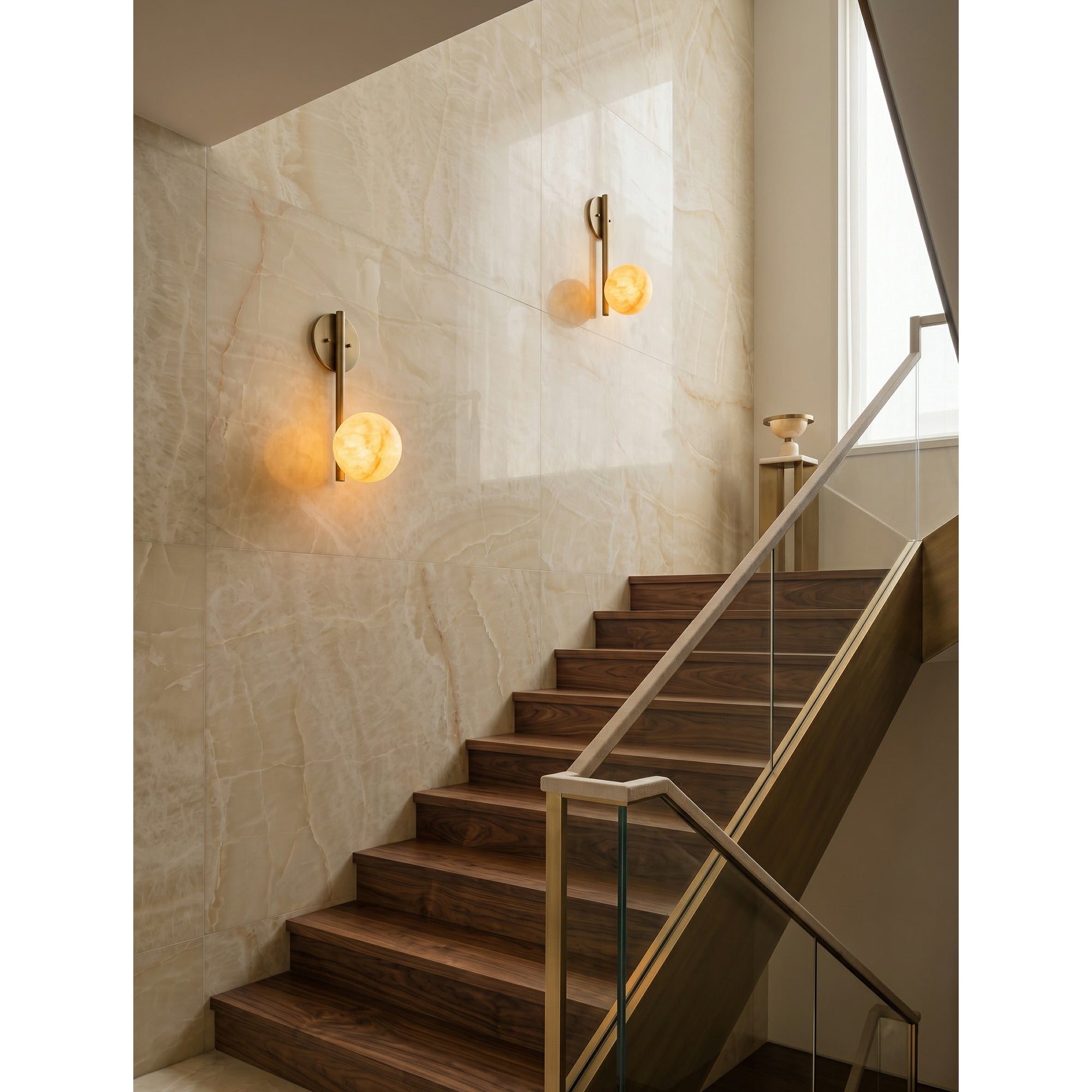 Adrion Alabaster Wall Sconce