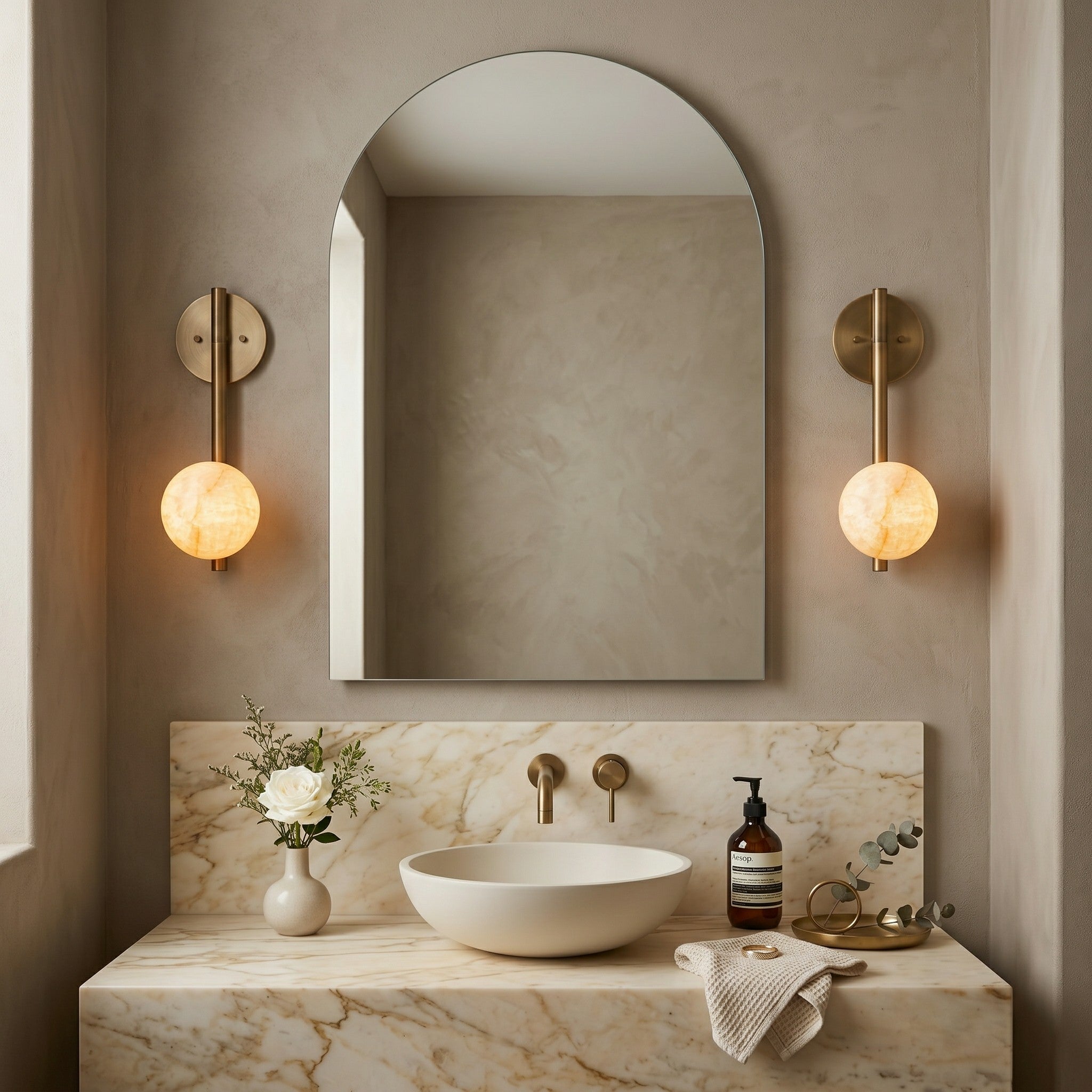 Adrion Alabaster Wall Sconce