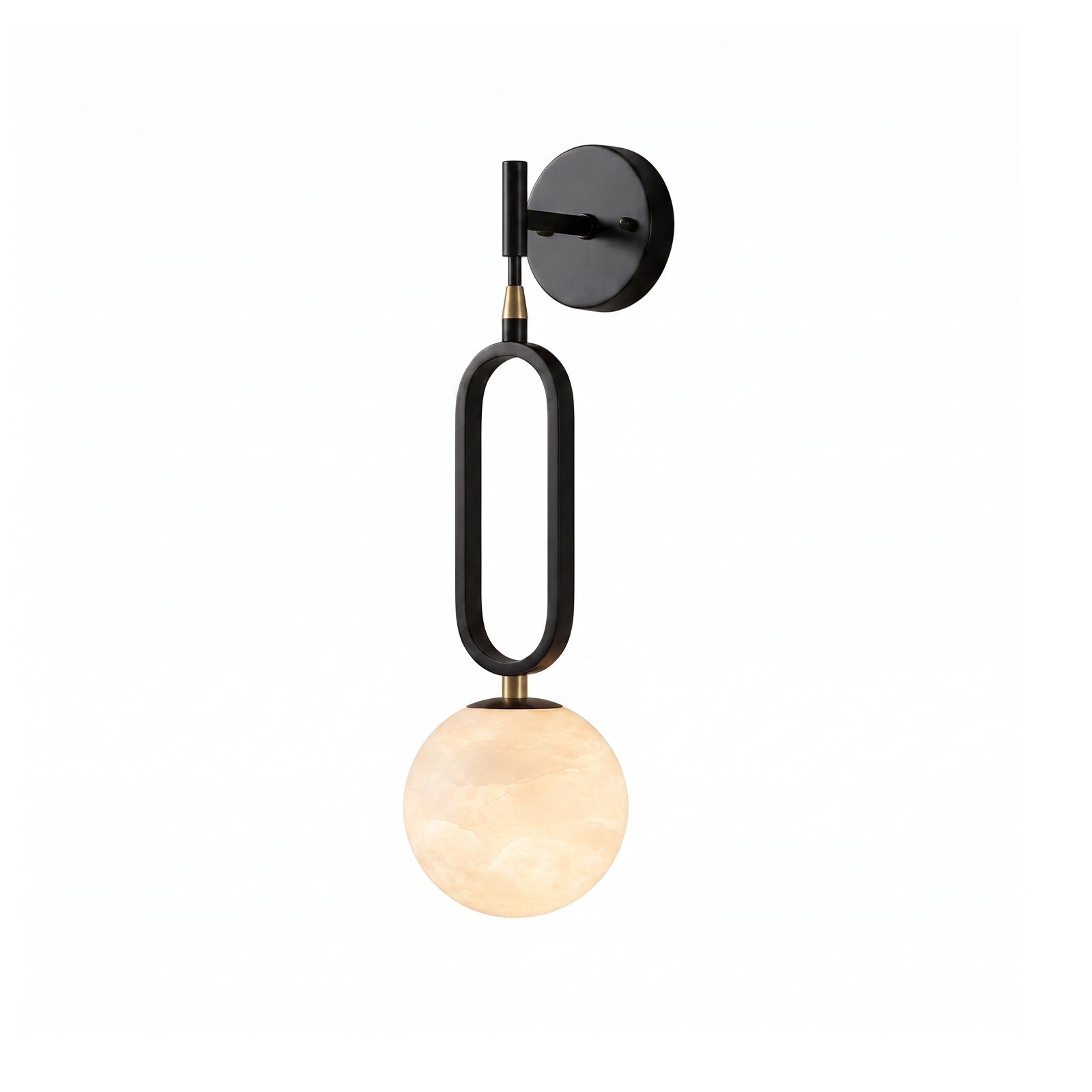 Alabaster Ball Wall Sconce