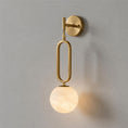 Charger l'image dans la visionneuse de la galerie, Alabaster Ball Wall Sconce
