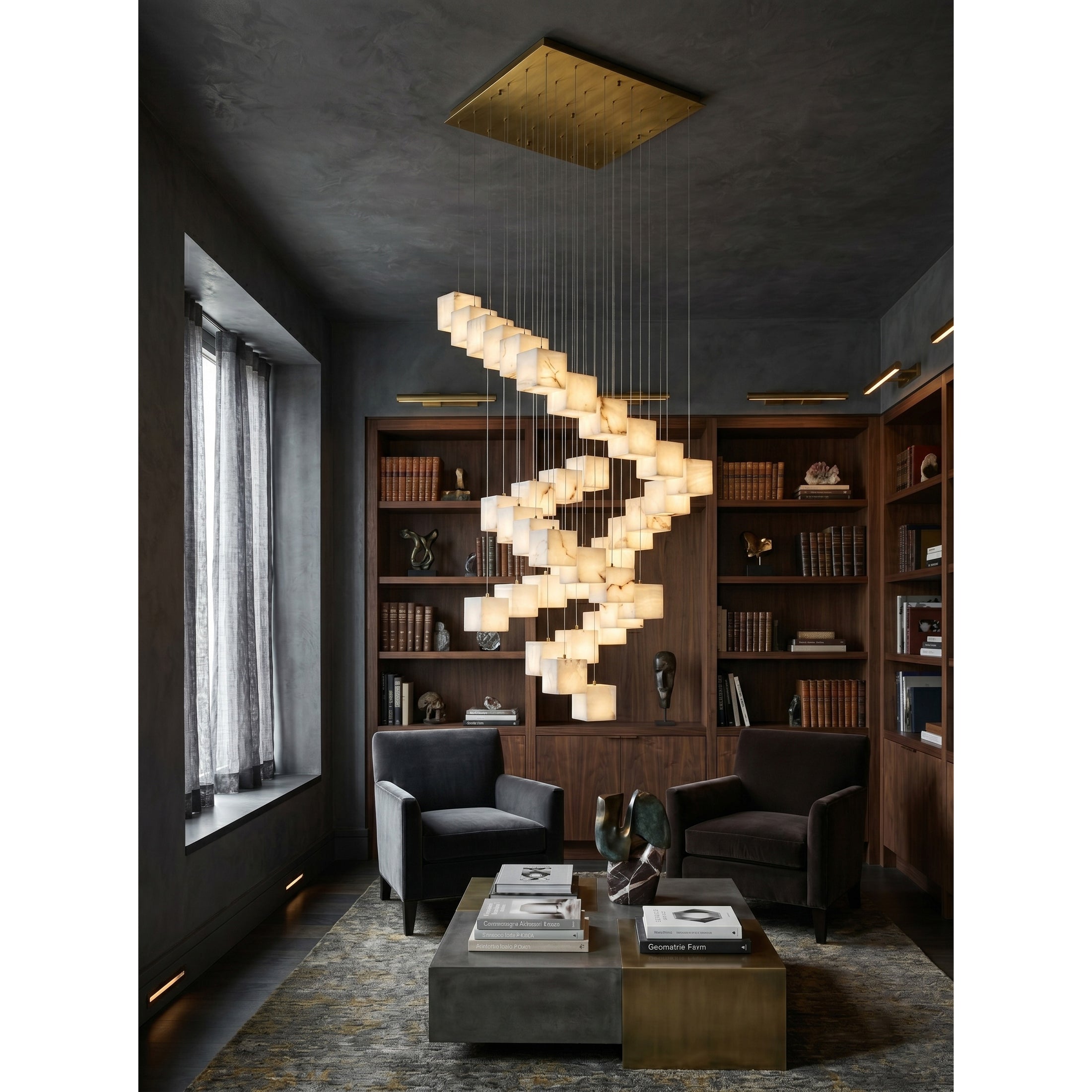 Alabaster Box Chandelier