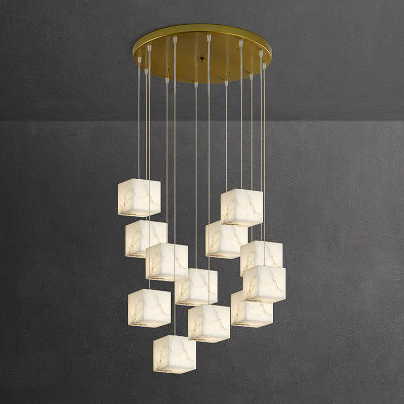 Alabaster Box Chandelier