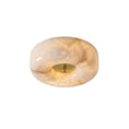 Load image into Gallery viewer, Alabaster Button Flush Mount
