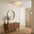 Load image into Gallery viewer, Alabaster Button Flush Mount
