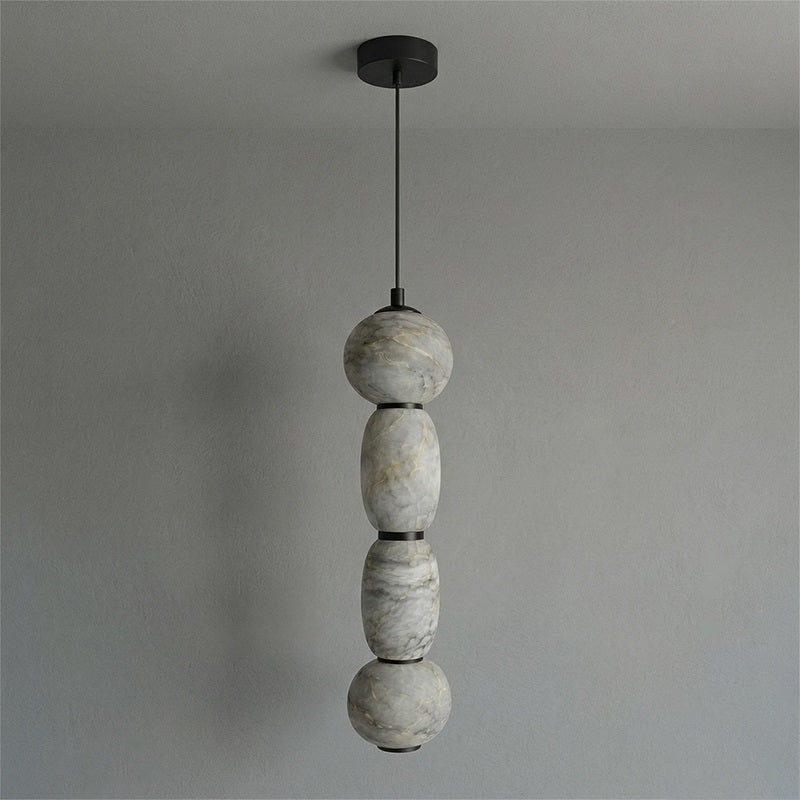 Alabaster Pendulous Pearl Pendant Lamp