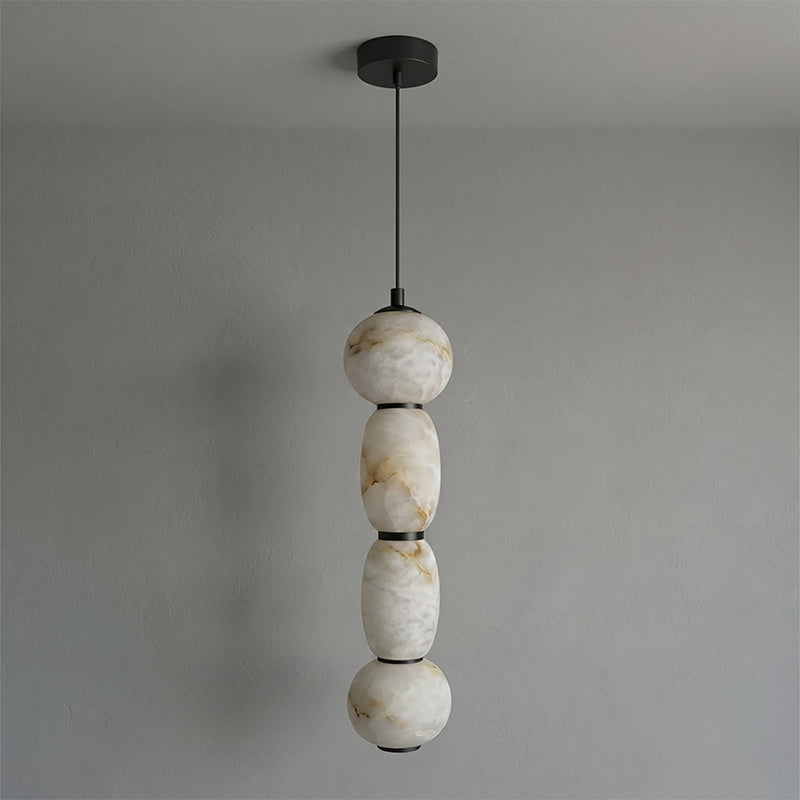 Alabaster Pendulous Pearl Pendant Lamp