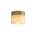 Charger l'image dans la visionneuse de la galerie, Alabaster Round  Semi-Flush Mount
