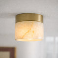 Charger l'image dans la visionneuse de la galerie, Alabaster Round  Semi-Flush Mount
