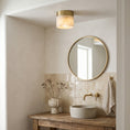 Charger l'image dans la visionneuse de la galerie, Alabaster Round  Semi-Flush Mount
