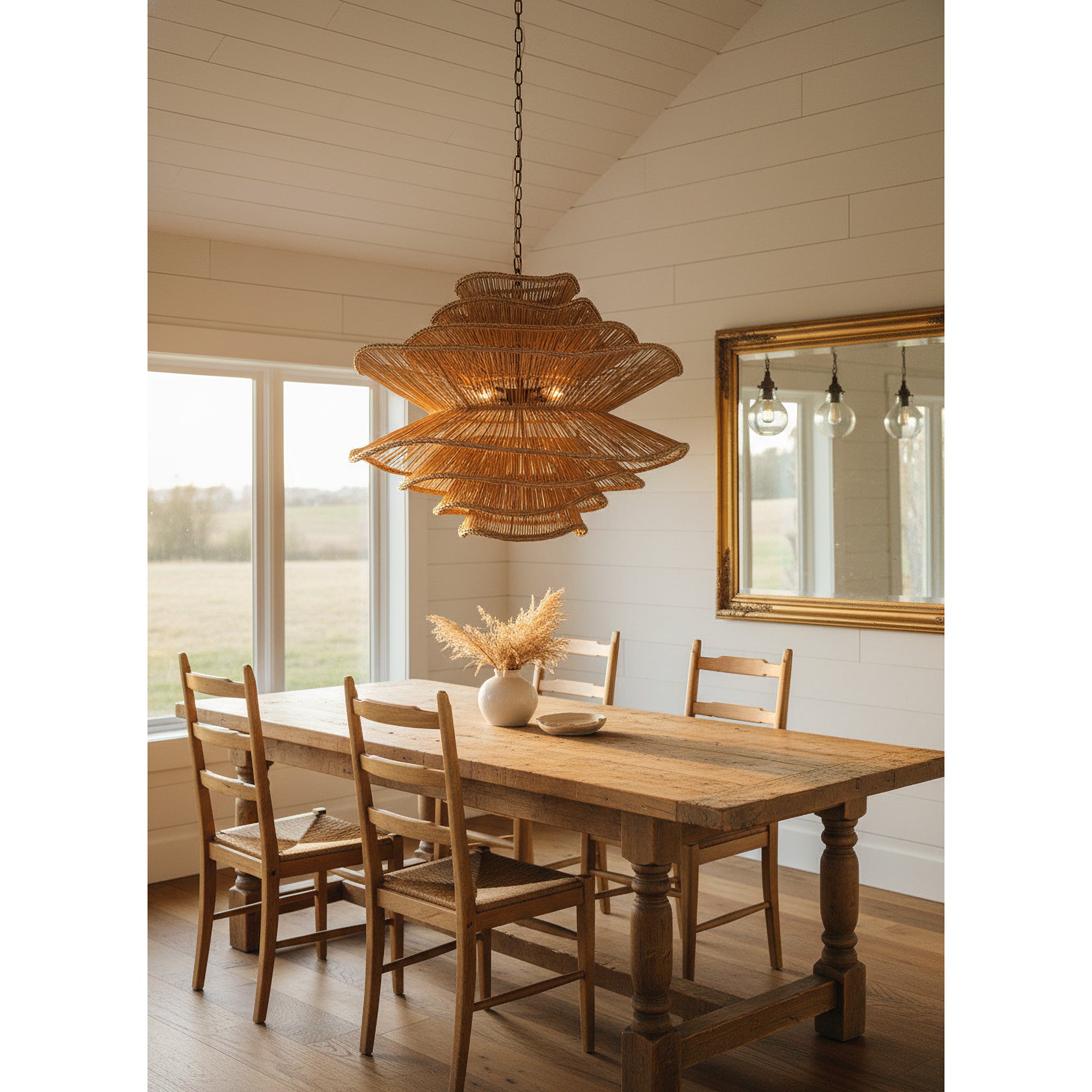 Alondra Rattan Chandelier