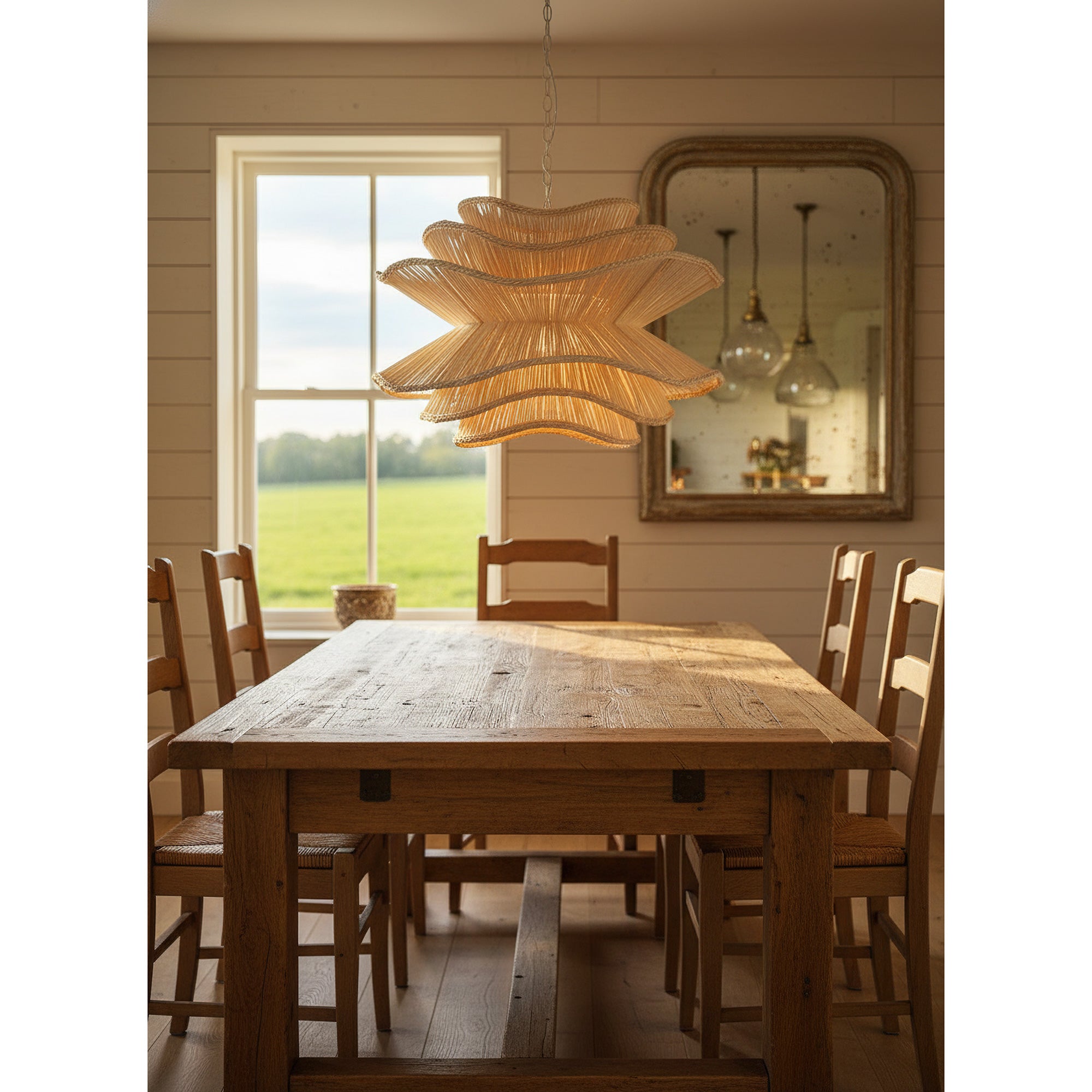 Alondra Rattan Chandelier