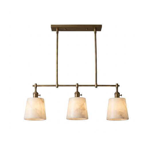 Ames Alabaster Linear Chandelier