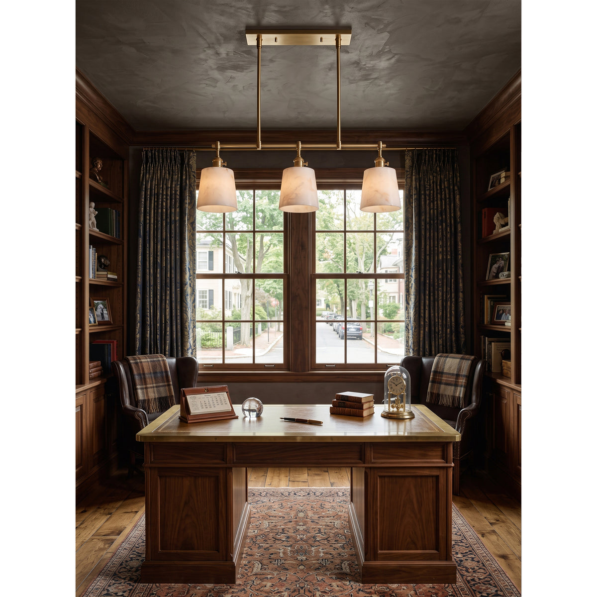 Ames Alabaster Linear Chandelier – detail 6