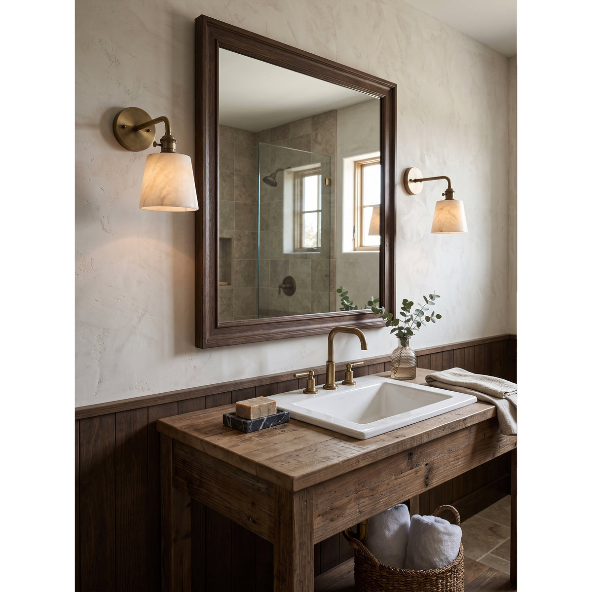Ames Alabaster Wall Sconce – detail 11