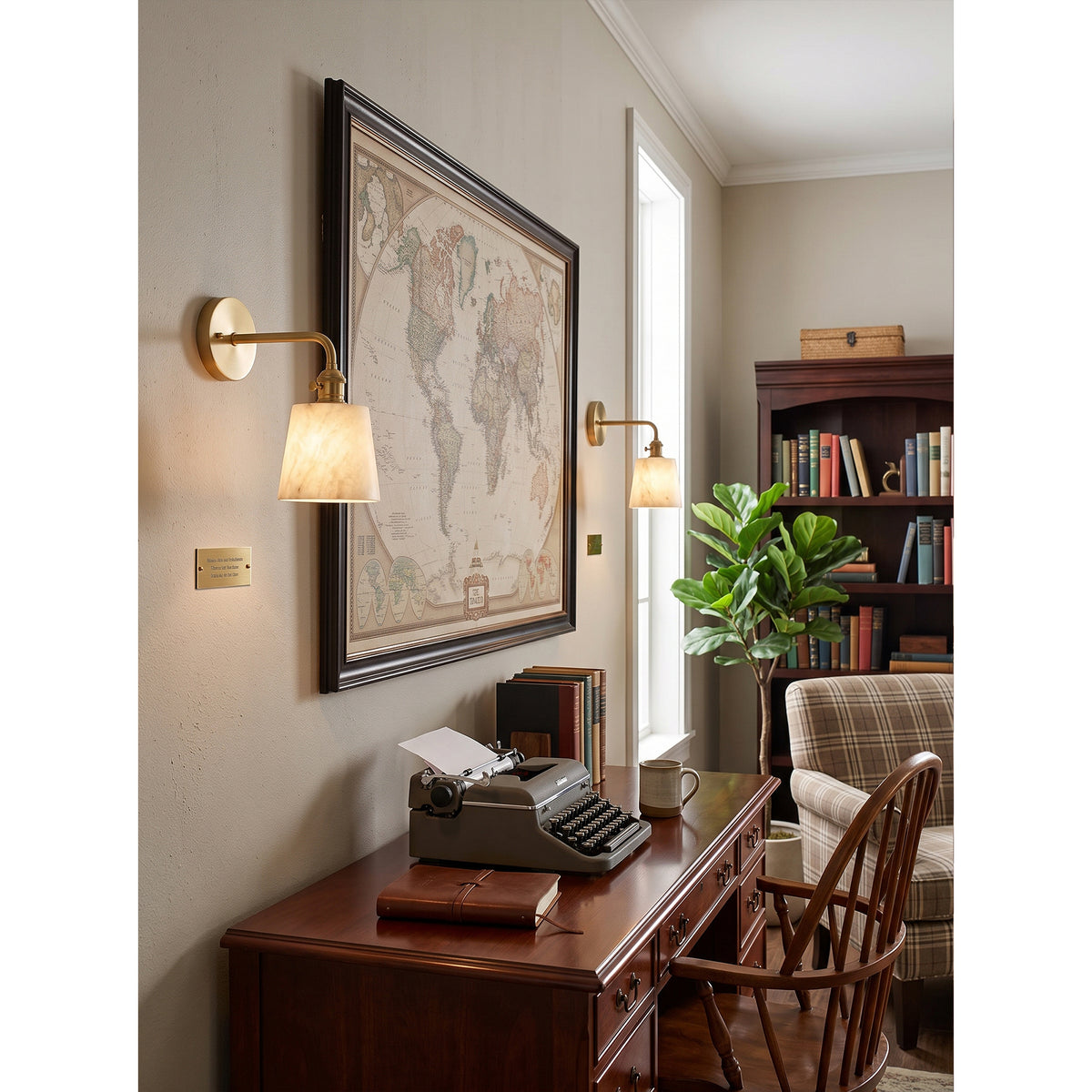 Ames Alabaster Wall Sconce – detail 5