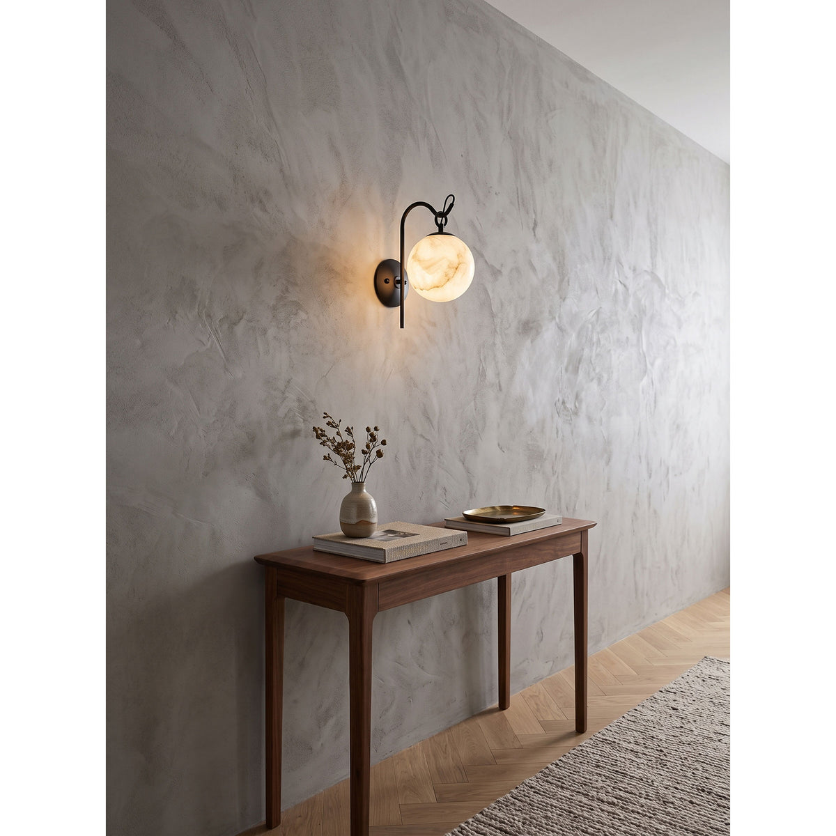 Ansaria Alabaster Wall Sconce