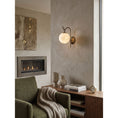 Load image into Gallery viewer, Ansaria Alabaster Wall Sconce
