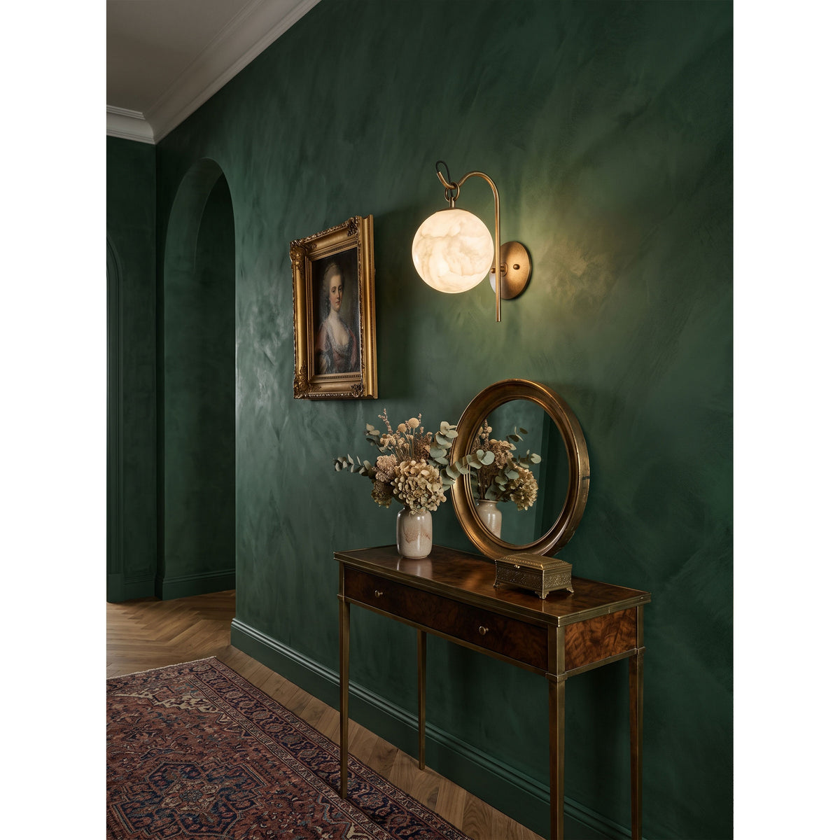 Ansaria Alabaster Wall Sconce