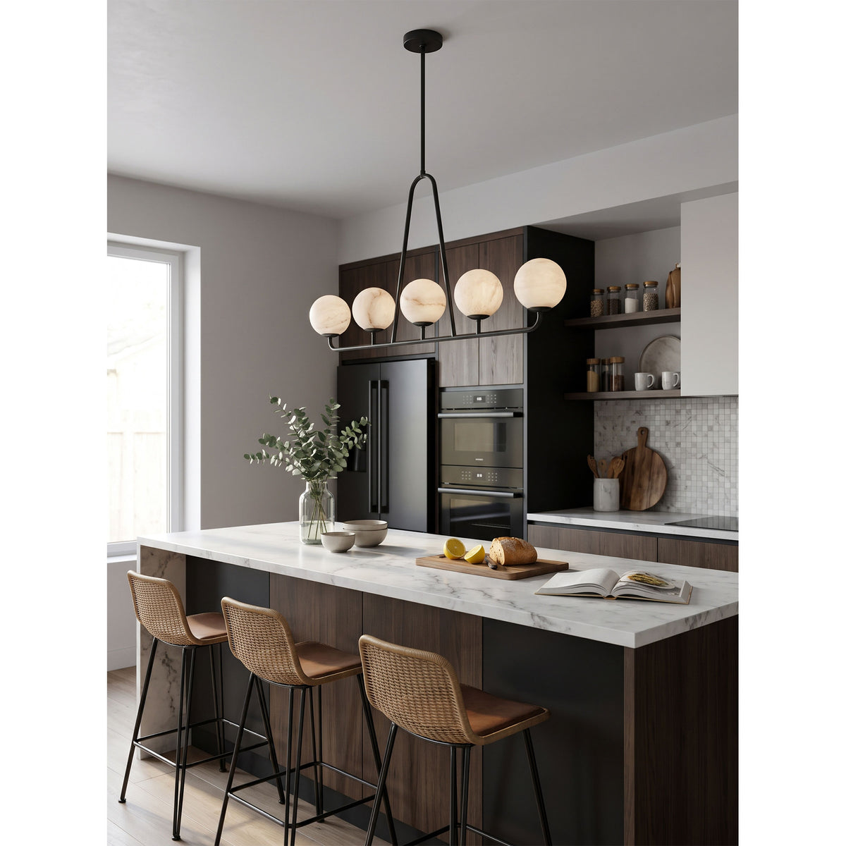 Ansel Linear Alabaster Pendant Lamp