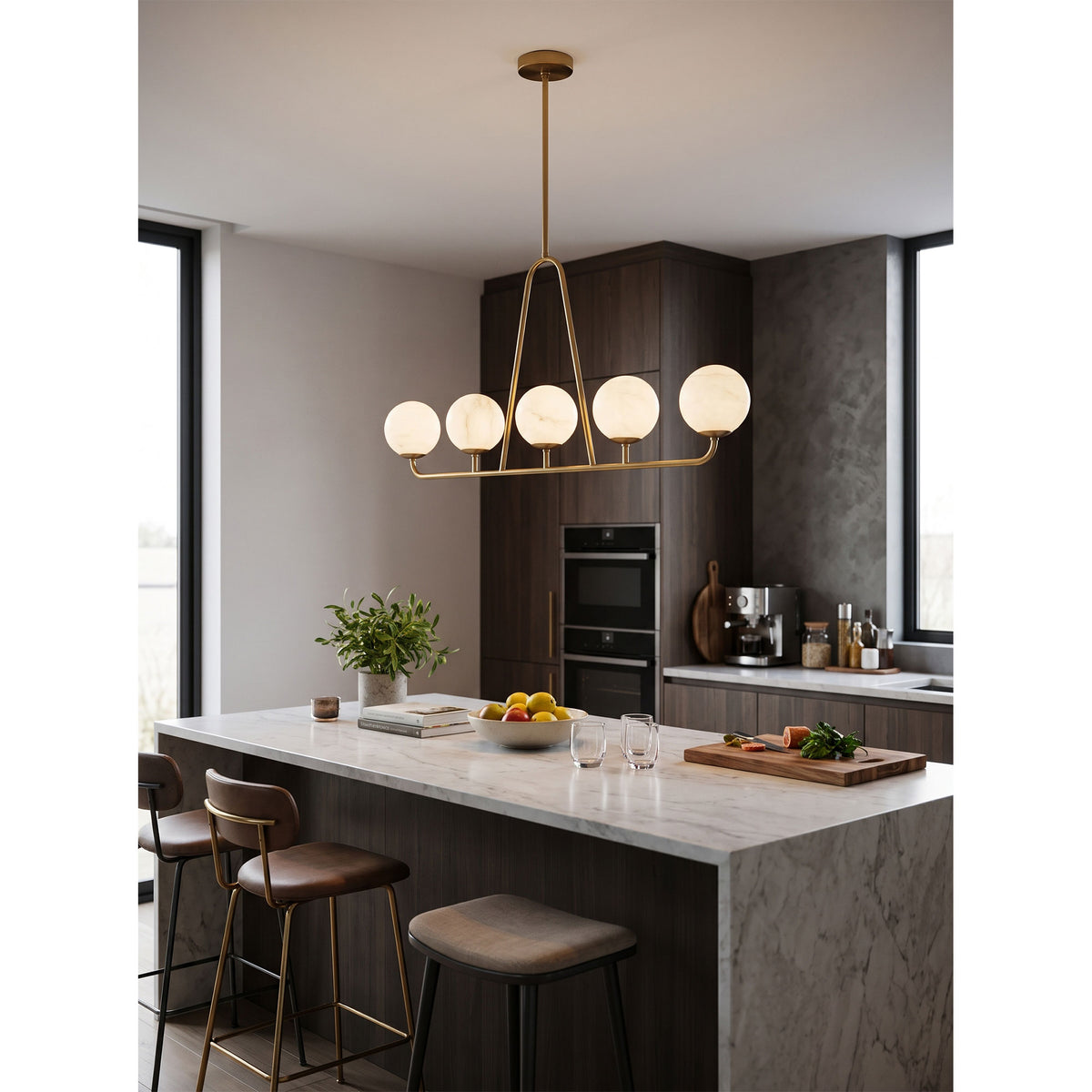 Ansel Linear Alabaster Pendant Lamp