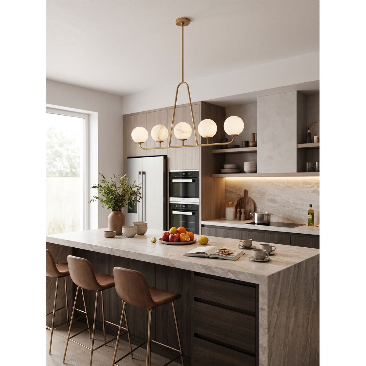 Ansel Linear Alabaster Pendant Lamp