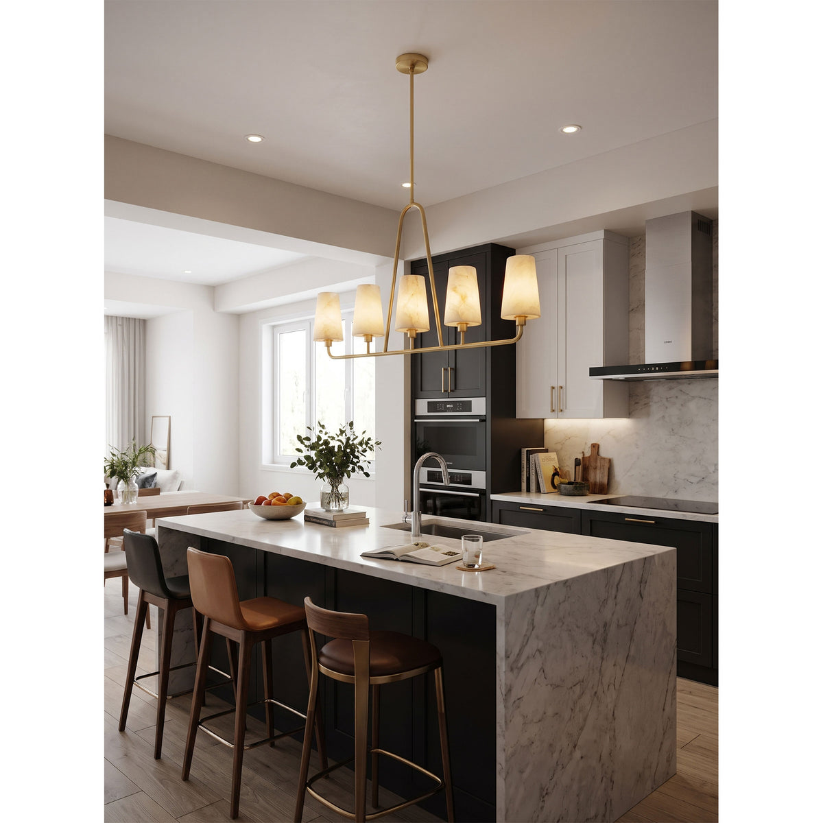 Ansel Linear Alabaster Pendant Lamp