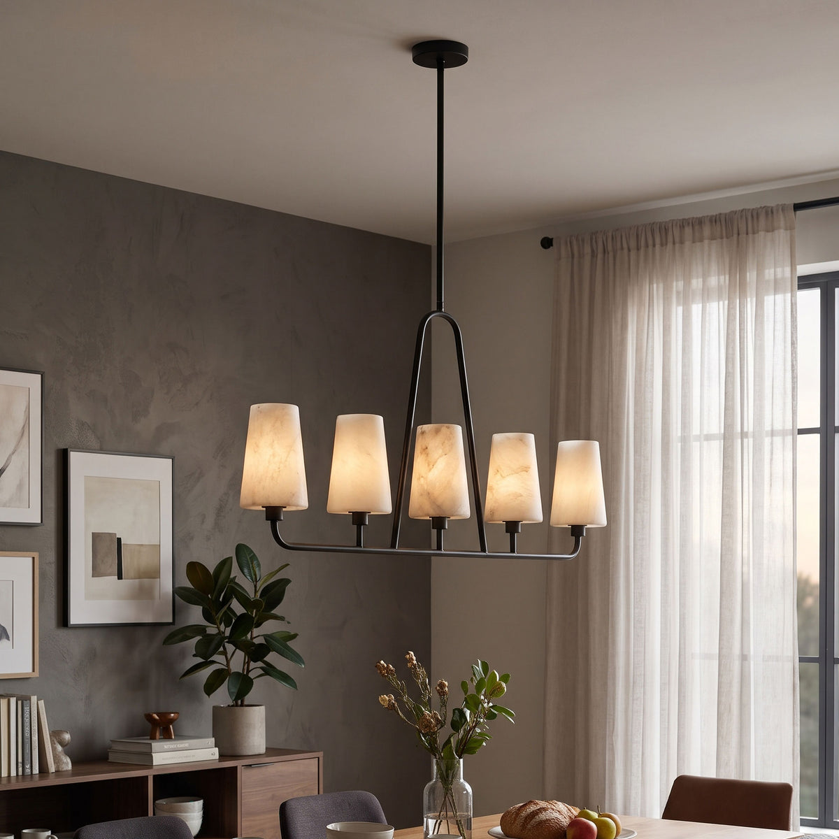Ansel Linear Alabaster Pendant Lamp