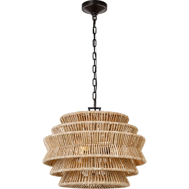 Antigua Rattan Drum Pendant Lamp