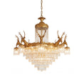 Load image into Gallery viewer, Antler Crystal Chandelier
