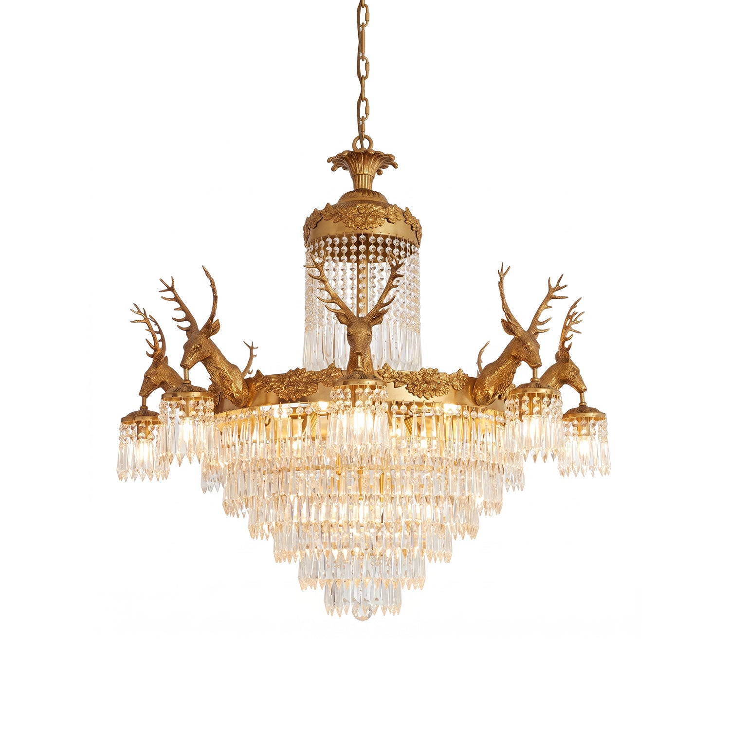 Antler Crystal Chandelier