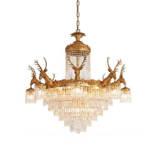 Antler Crystal Chandelier