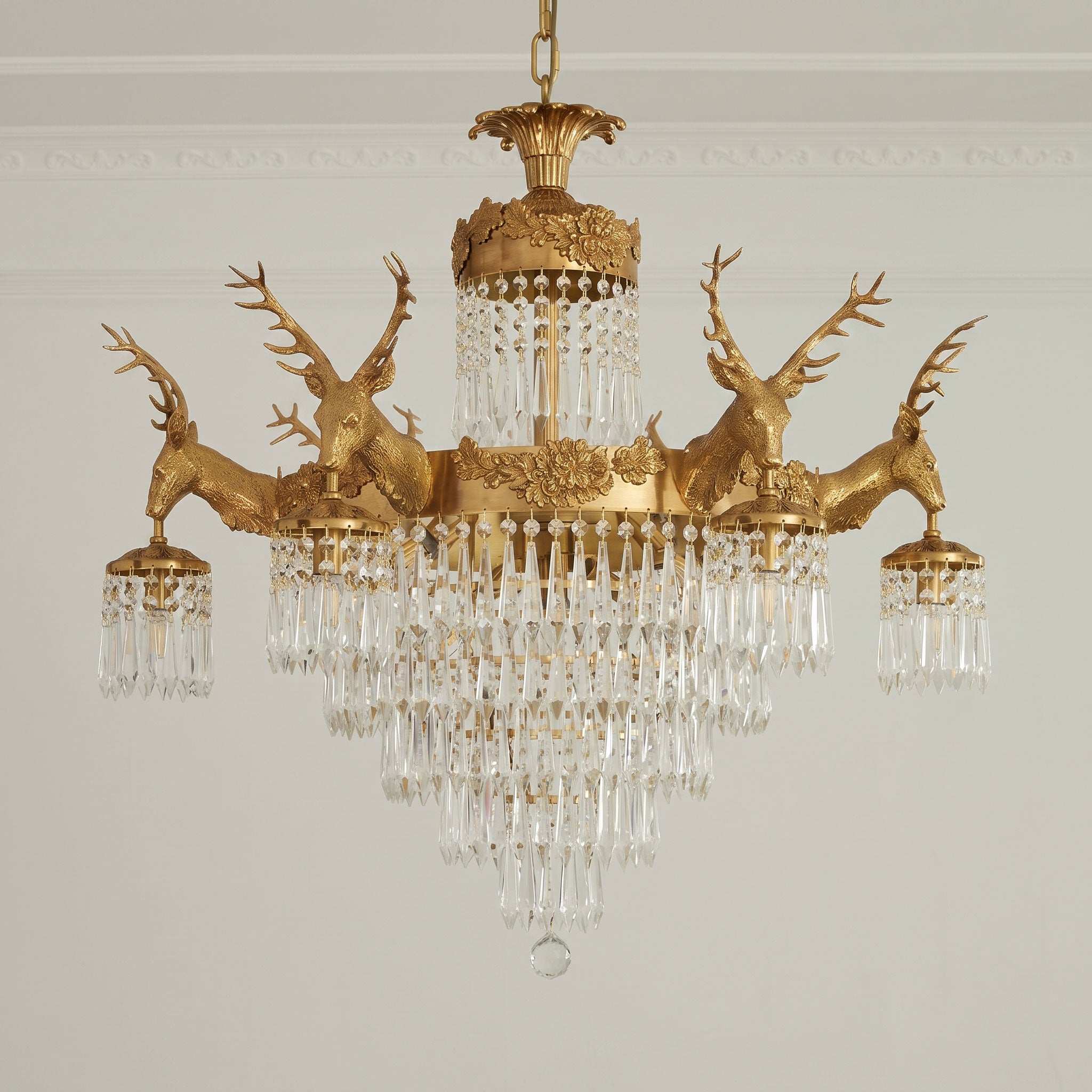 Antler Crystal Chandelier