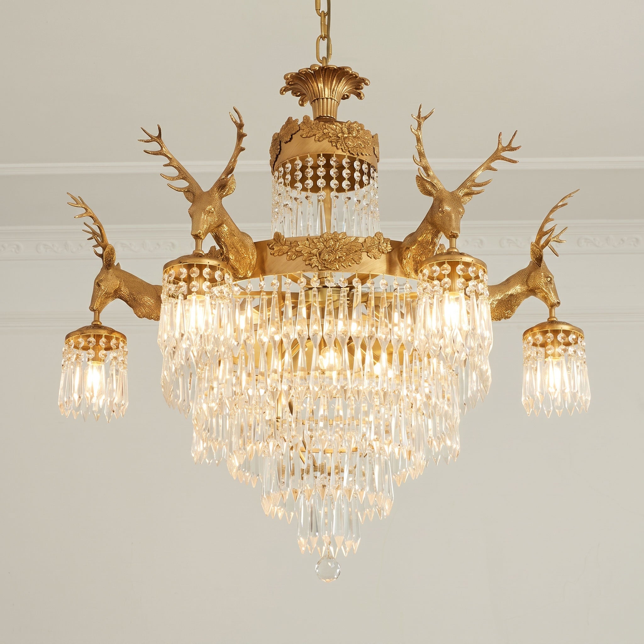 Antler Crystal Chandelier