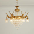 Load image into Gallery viewer, Antler Crystal Chandelier

