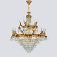 Load image into Gallery viewer, Antler Crystal Chandelier
