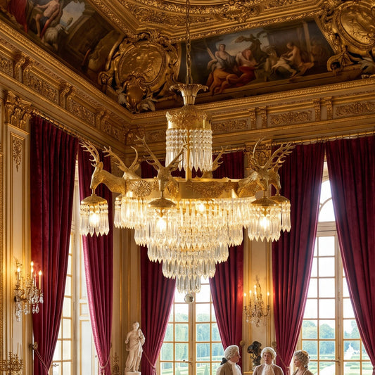 Antler Crystal Chandelier