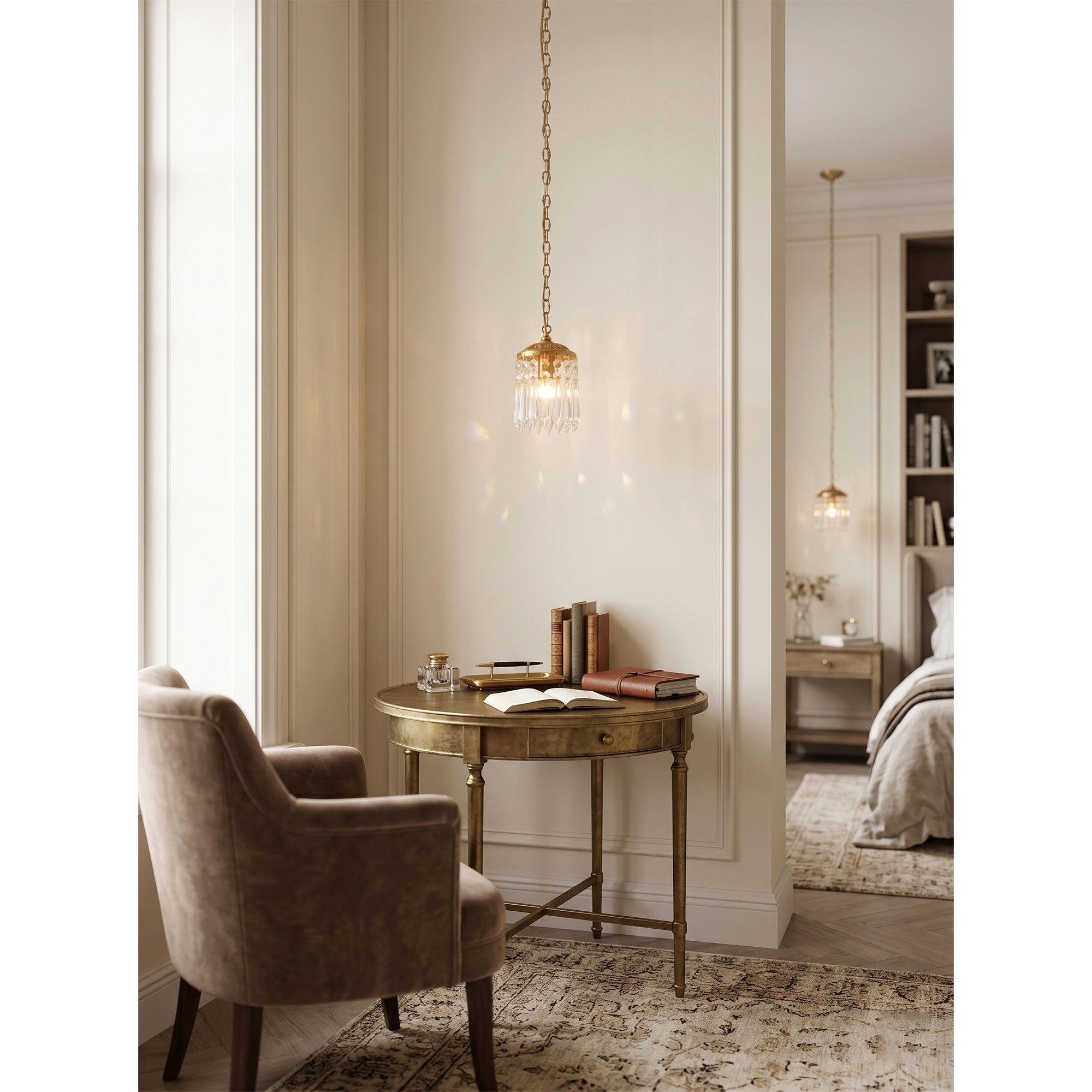 Antler Crystal Pendant Lamp