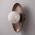 Charger l'image dans la visionneuse de la galerie, Aosta Disc Alabaster Wall Sconce
