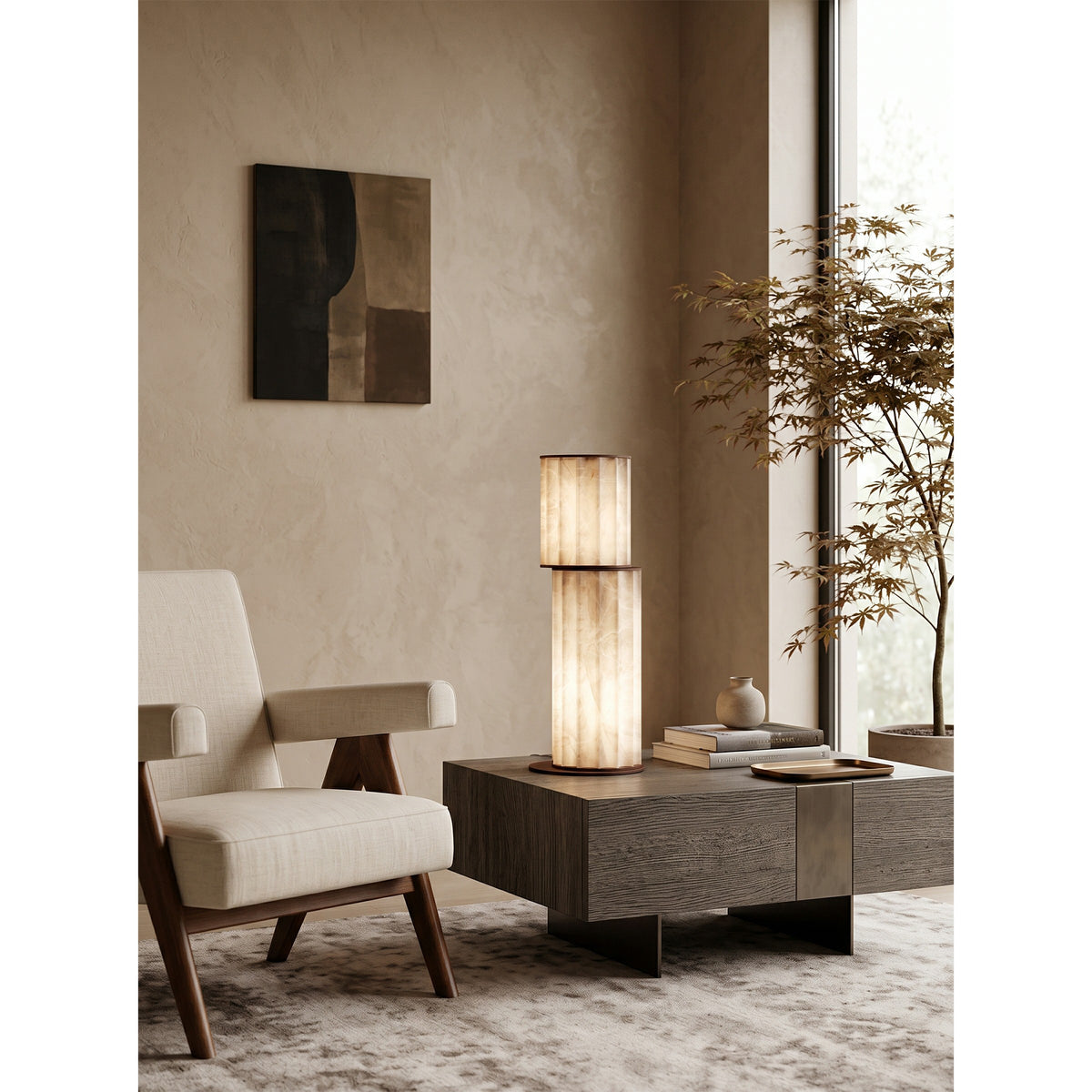 Apadana Alabaster Table Lamp